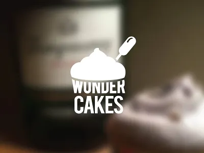 Wundercakes Logo booze cupcake cupcakes logo