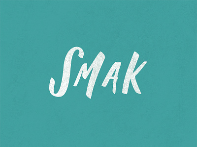 Smak Lettering blog brush lettering food lettering logo wordmark
