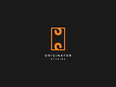 A-Z / O for Originator bold clever geometric letter o letter s logo minimal o s simple studio