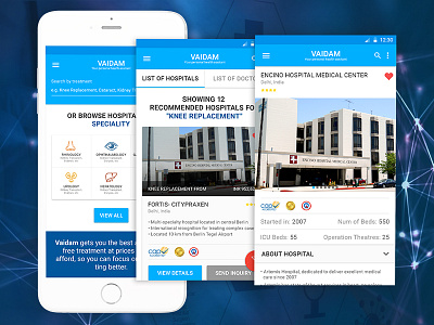 Vadic - Your personal health assistant application doctor hospital medical ui ux visual website