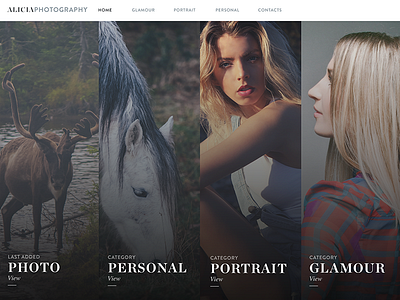 Photographer site design grid interface photographer photography site ui ux web webdesign