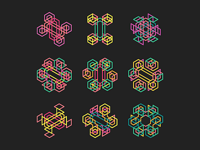 Geometric Shapes / 151008 art creative coding design generative generative art geometry hexels hype framework processing shapes