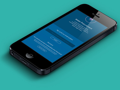 Mobile UI – WIP screen design ui waterscan wip