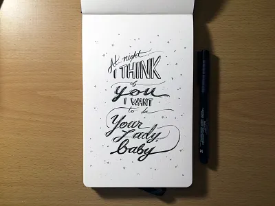 Lettering Lyrics, Ghostown DJs - My Boo 90s calligraphy hand type ink lettering lettering lyrics lyrics running man typography