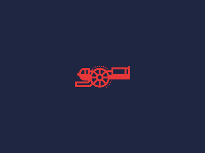 'GUNNERS' Challenge 135/365 arsenal arsenal fc cannon design flat graphic gunners icon illustration modern symbol vector