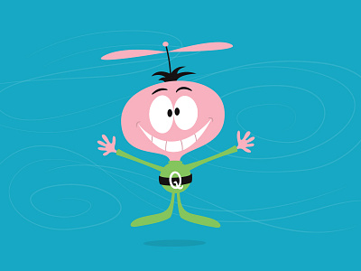 Quisp alien cereal illustration quake quisp vector