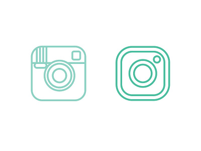 Out with the old, in with the new app apps design icon iconography icons illustration insta instagram line art social media tech