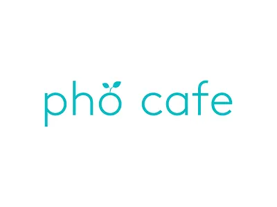 Phở Cafe brand cafe leaf restaurant wordmark