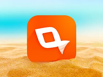APP icon app financial fish icon orange