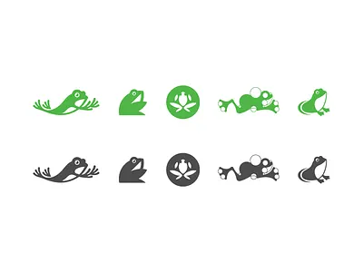 frogs animal brand fly frog illustration jump logo simple sport water