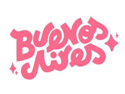 Buenos Aires argentina buenos aires lettering type