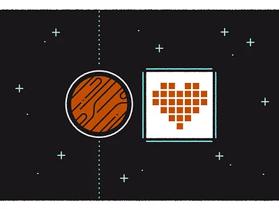 We <3 Mars heart love mars planet red stars universe