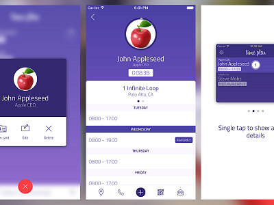 Time Plan iphone layout ui