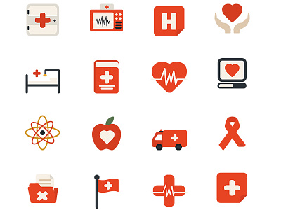 Medical Icons blood doctor health heart hospital icon medical notification social