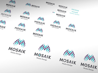 Mosaik Logo (WIP) aqua font logo mosaic progress purple wip