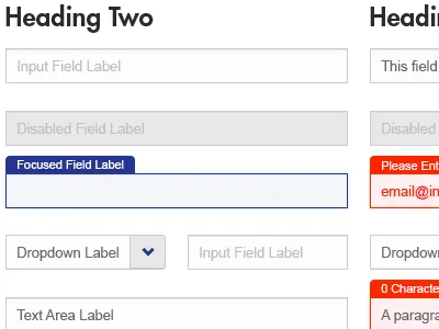 Input Field Design form design forms input labels