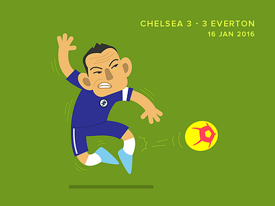 Controversial Equaliser football illustration premierleague