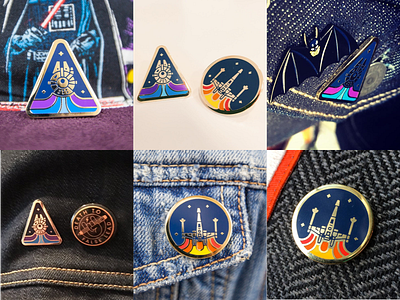 A few X-Wing/Falcon Lapels Left! falcon lapel lapelpin millenium pin starwars xwing