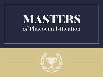 Event branding butler classy cream event branding logo matsers navy ophthalmology serif tan