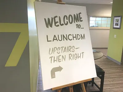 Welcome To... casual lettering painting sign lettering single stroke speed stroke