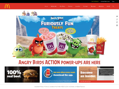 Mcdonalds - Website Redesign concept homepage landing mcdonalds mobile re design ui ux web