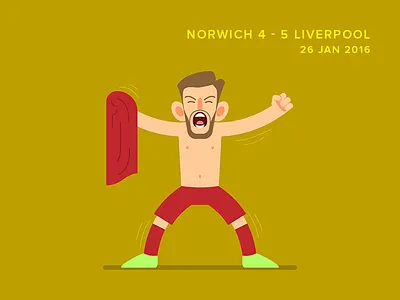 Stoppage Time Strike football illustration premierleague