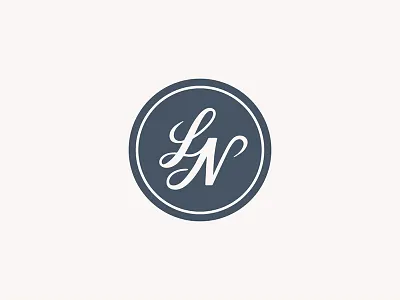 Laura Noelle - Monogram hand lettering lettering logo monogram stamp