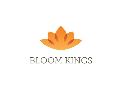 Bloom Kings bloom brand crown floral florist flower identity king logo