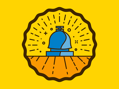 Customer Service Badge customer service customers ding reception desk service