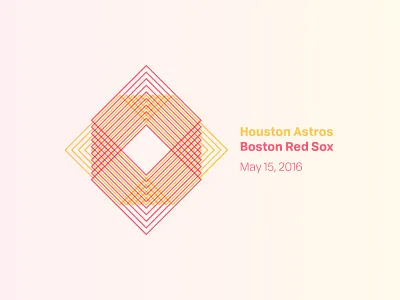 Red Sox Scores: May 15, 2016 baseball data data visualisation data viz infographic sports