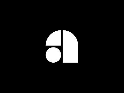 Lowercase A a letter letter form logo logomark type