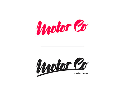 Motor Co branding car logo logotype motor typo