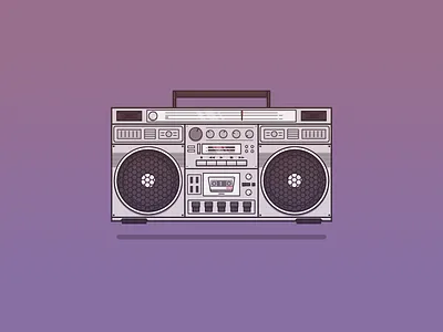 Boombox boombox illustration music radio vector