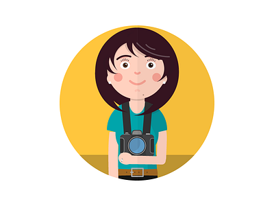 Happy Wife, Happy Life. Take Two. camera illustration portrait vector