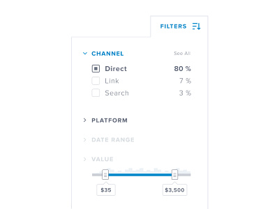 Filter clean data visualization filter slider tooltip ui