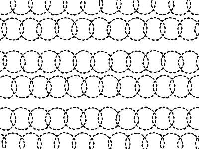 no.013 black circle circles flower ink pattern plant white