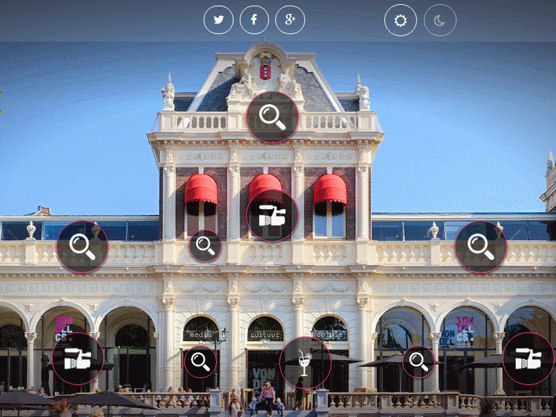 Day & Night photography transition web design