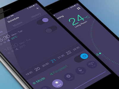 conditioning app air conditioning dark ios smart home