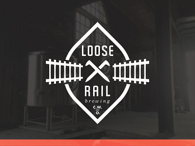 Loose Rail Brewing Brandmark artisan badge beer brandmark brewery color craft icon logo simple train