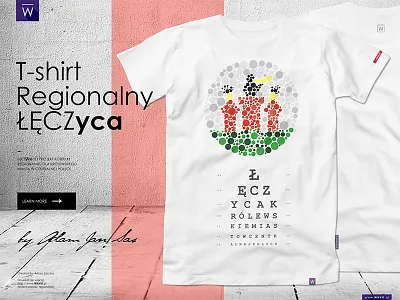 Project regional T-shirt by Adam Jan Sas blind design fashion minimalism pastel project success t shirt trend wavo łęczyca