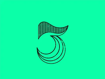 Oh so three! 36daysoftype dribbble graphic design illustration letter lineart logo space type typo typography