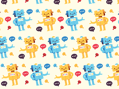 Bot background pattern background bot chat illustration pattern wallpaper