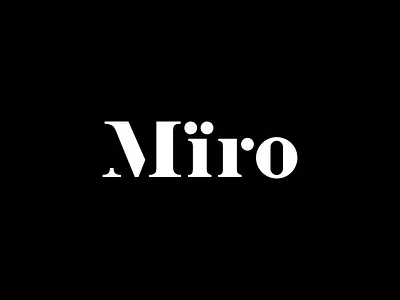 Miro logo miro type