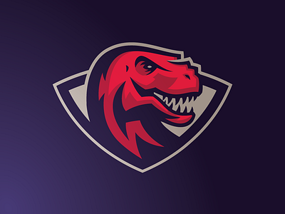 Trex animal brand branding head logo mascot sport trex