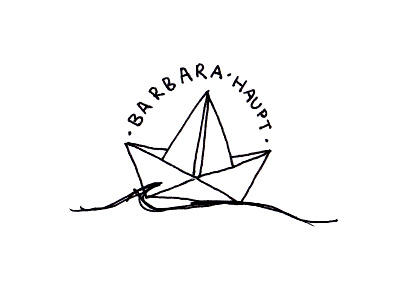 Logo Sketch doodling logo origami ship personal logo sketch wip