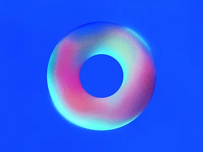 o bright contrast neon photoshop type typography vector vibrant