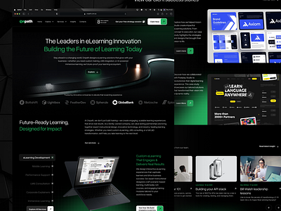 OnPath.com.au Website Redesign agency cool design dark mode darkmode elearning uidesign uiux uiux design website