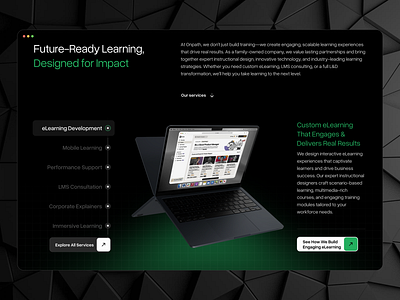 OnPath.com.au Website Redesign cool design dark mode design education elearning ui ui design uiux