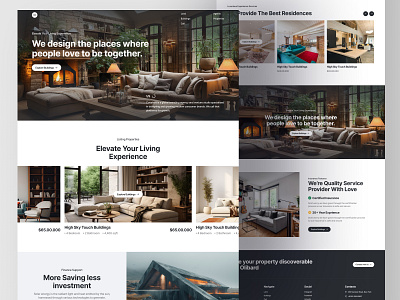 Olibard – Interior Design Landing Page architecture decor interior interior architecture interior design interior landing page interiors landing page luxury minimalist modern ui ux web design website design website layout