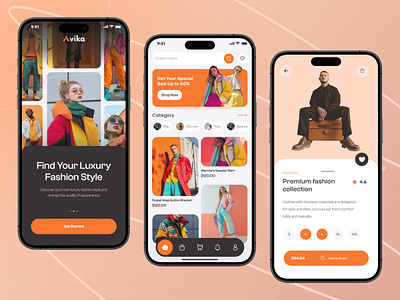 Innovative eCommerce Fashion App UI appdesign cleanui creativedesign designcommunity ecommerceapp fashionapp figma freelancedesigner minimaldesign mobileappui mobileux modernui productdesign shoppingapp uidesigner uiuxdesign userexperience uxdesign uxuidesigner visualdesign